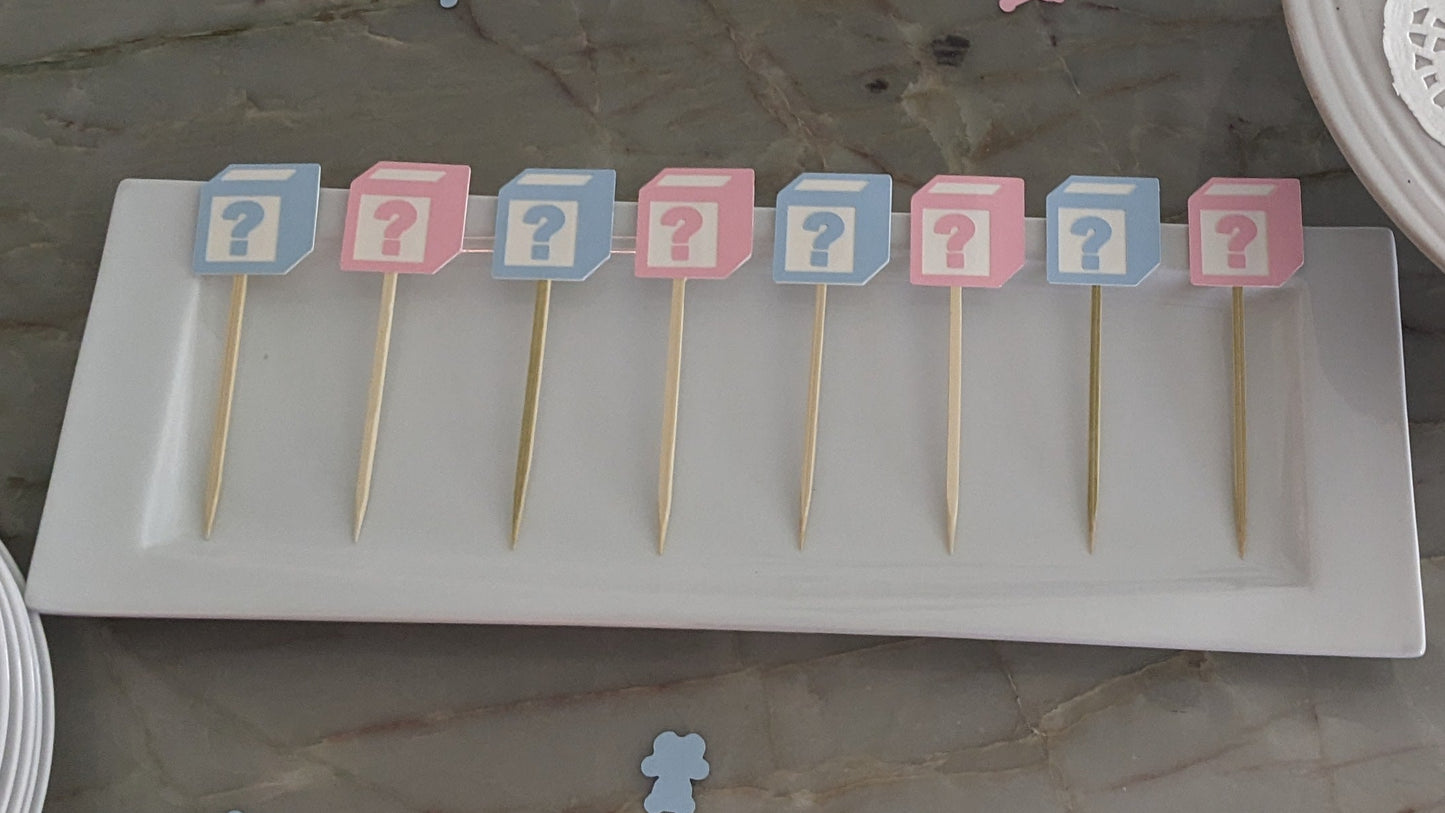 Baby Block Cupcake Toppers