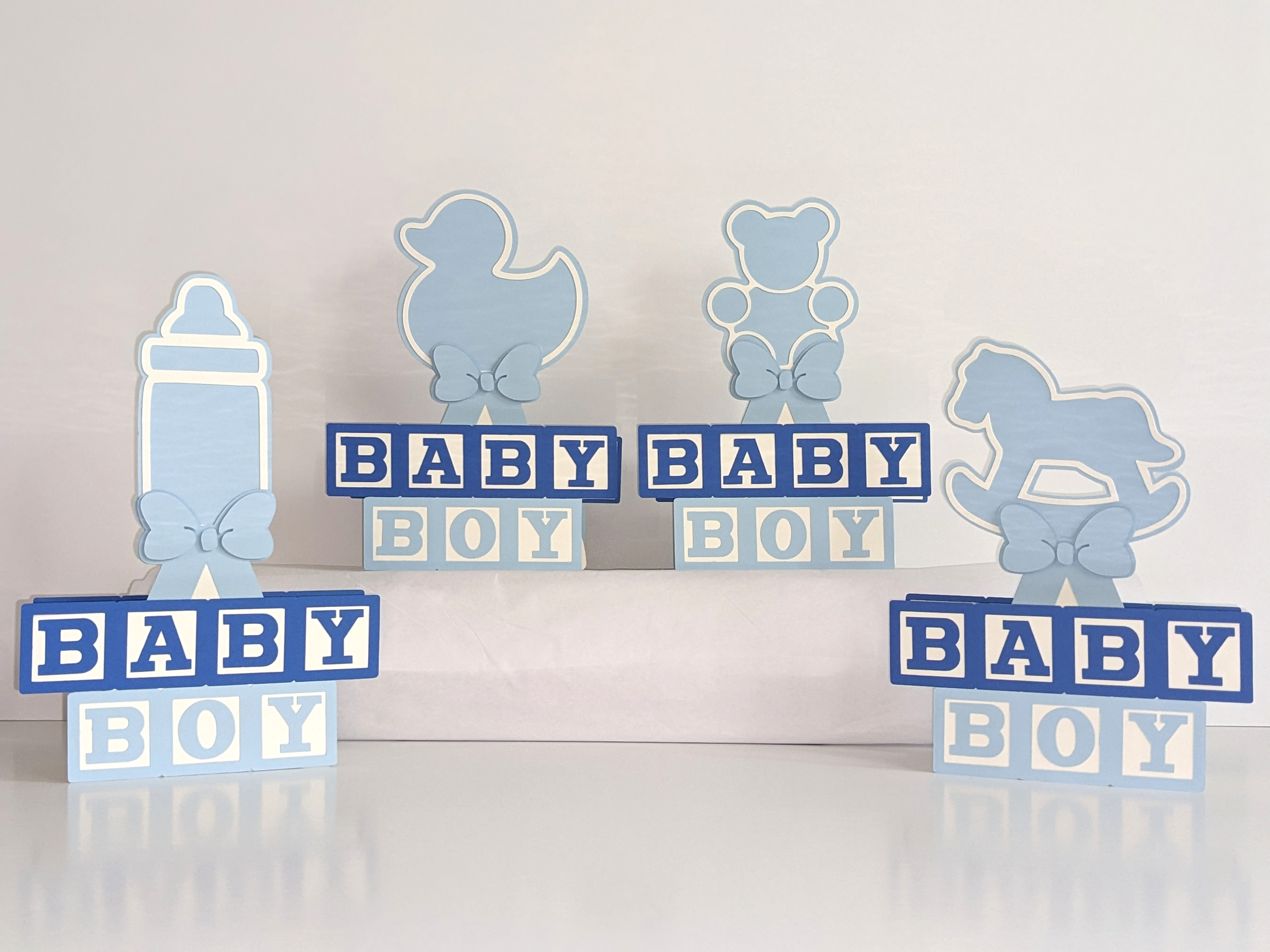 baby blocks table decor