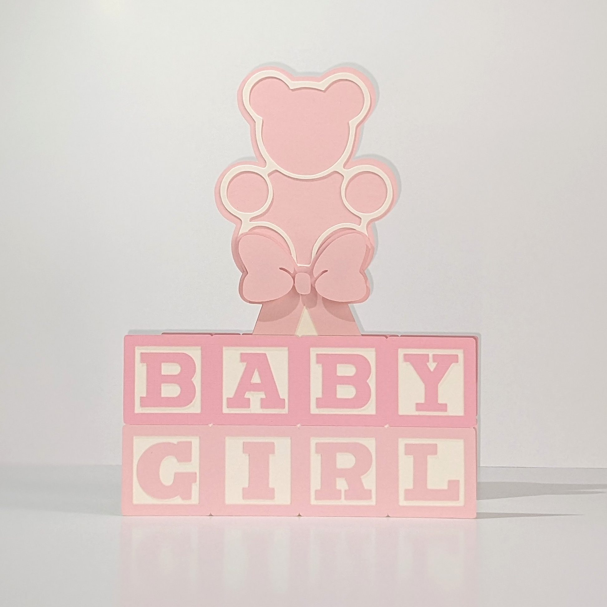 cardstock baby shower decorations. Banner Manor baby shower. Banner Manor handmade decor.