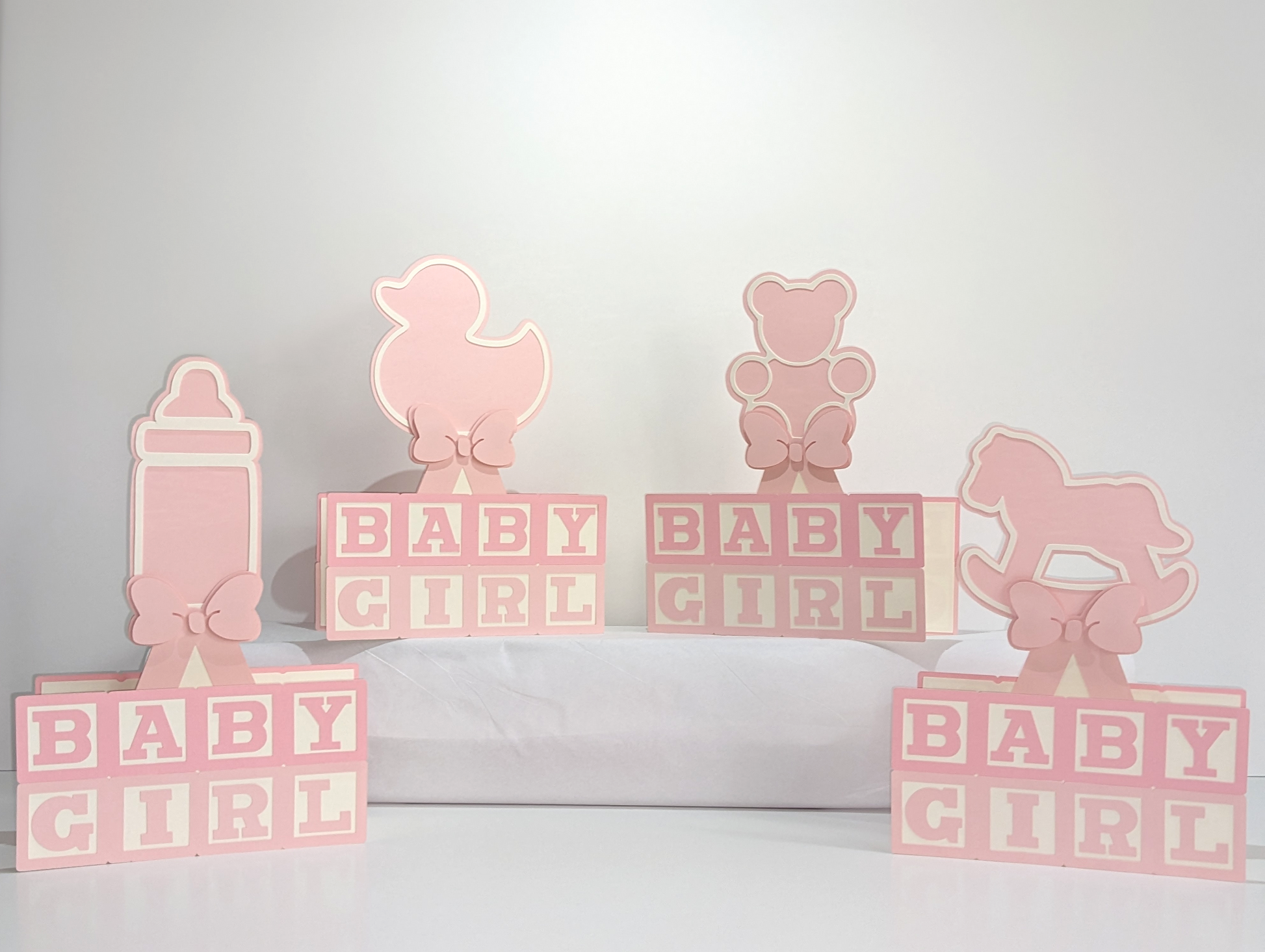paper baby shower centerpiece set