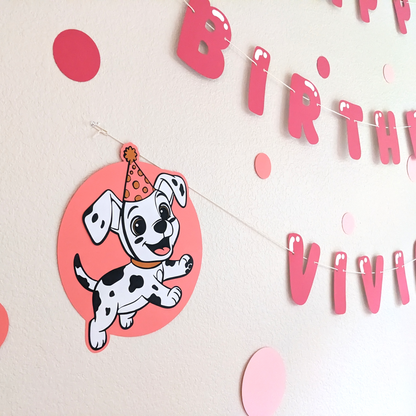cardstock party decor. hot dog birthday party decorations, dog birthday party decor, puppy party decorations, dog themed birthday party, custom birthday banner dog theme, handmade party decorations, personalized dog birthday party set, puppy birthday centerpiece, cardstock party decor, Banner Manor