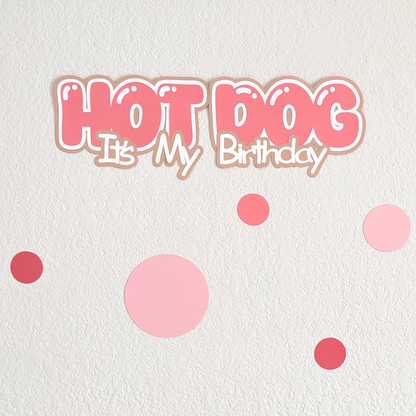 custom birthday banner dog theme